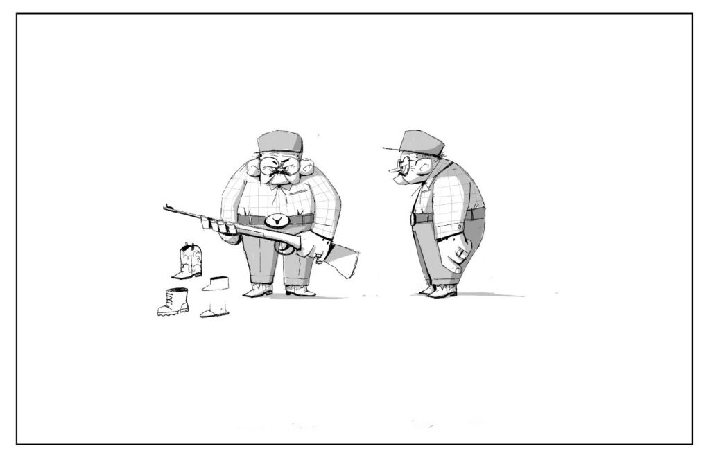 Sketch de diseño de personaje.